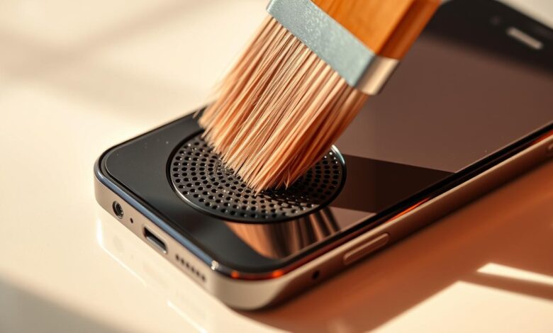 how to clean iphone speaker