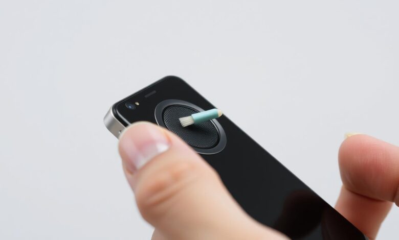 how to clean phone speaker