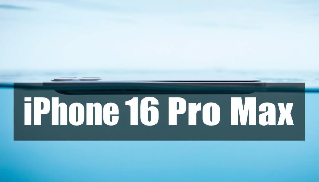 iPhone 16 Pro Max water resistance