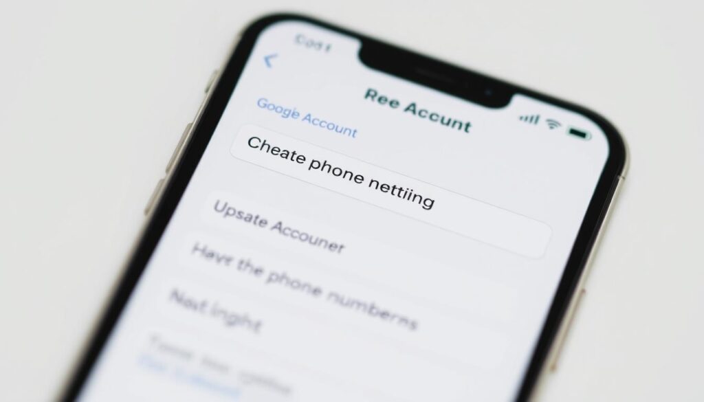 iPhone Google Account Settings
