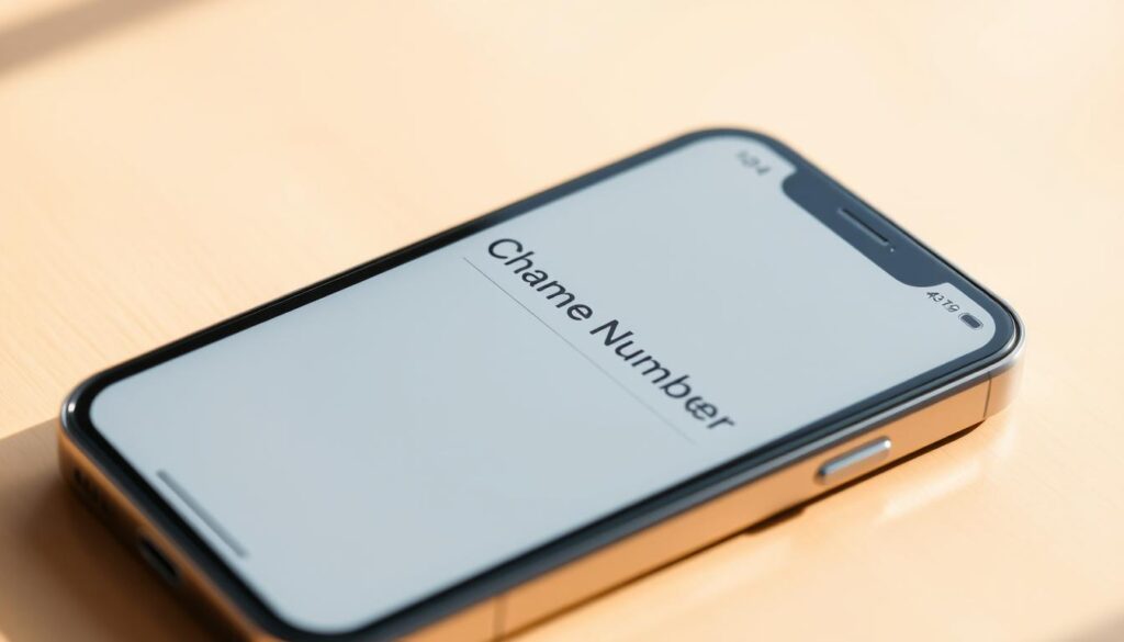 iPhone phone number change