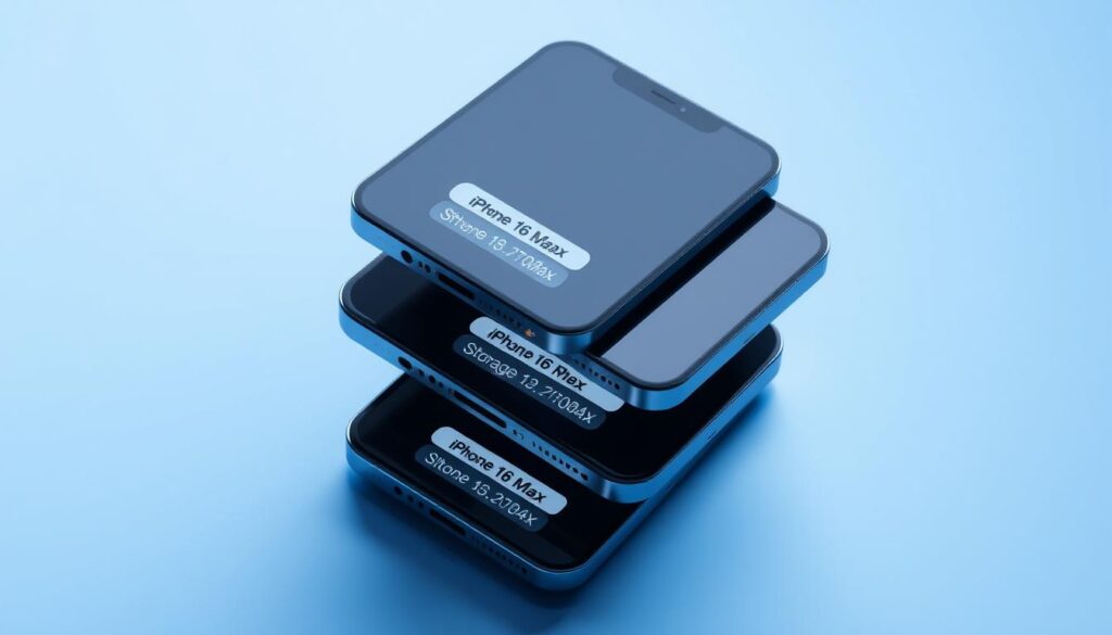 iPhone16 Pro Max storage options