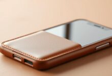leather phone case with card holder