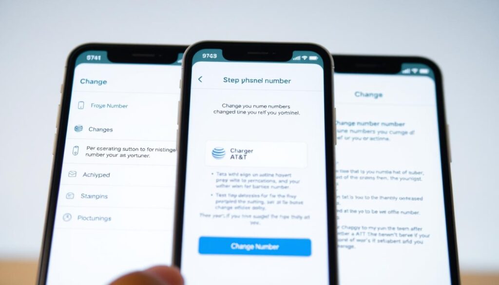 myAT&T app number change process