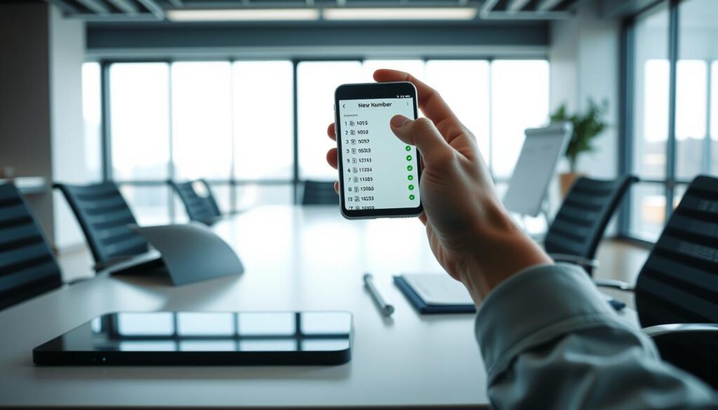 new phone number selection