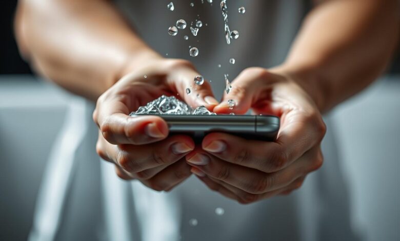 noise to get water out of phone