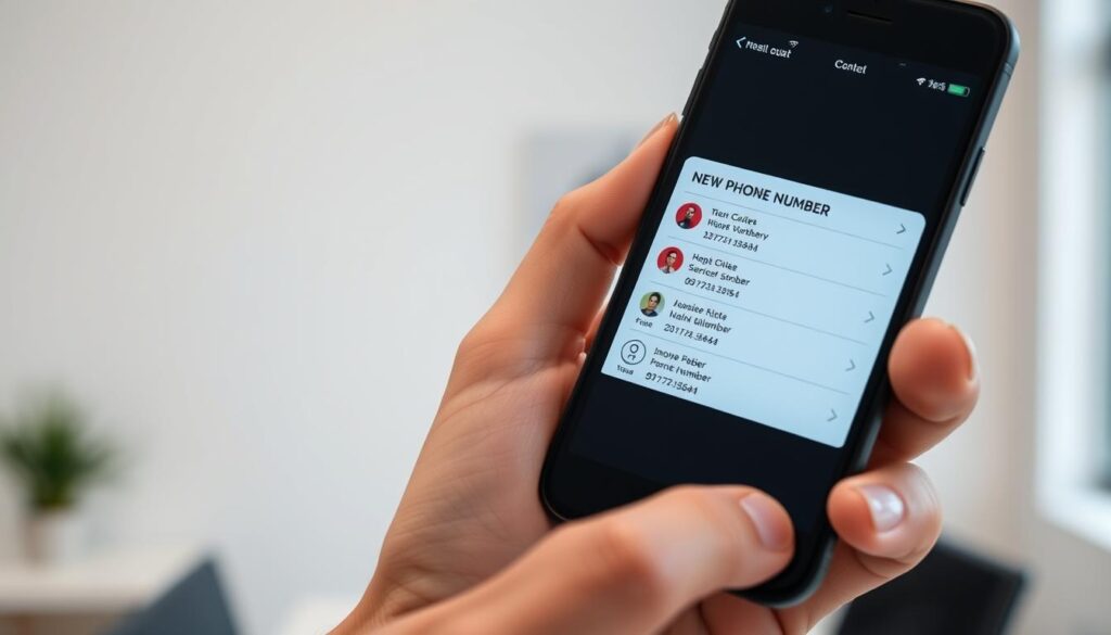 notify contacts new phone number