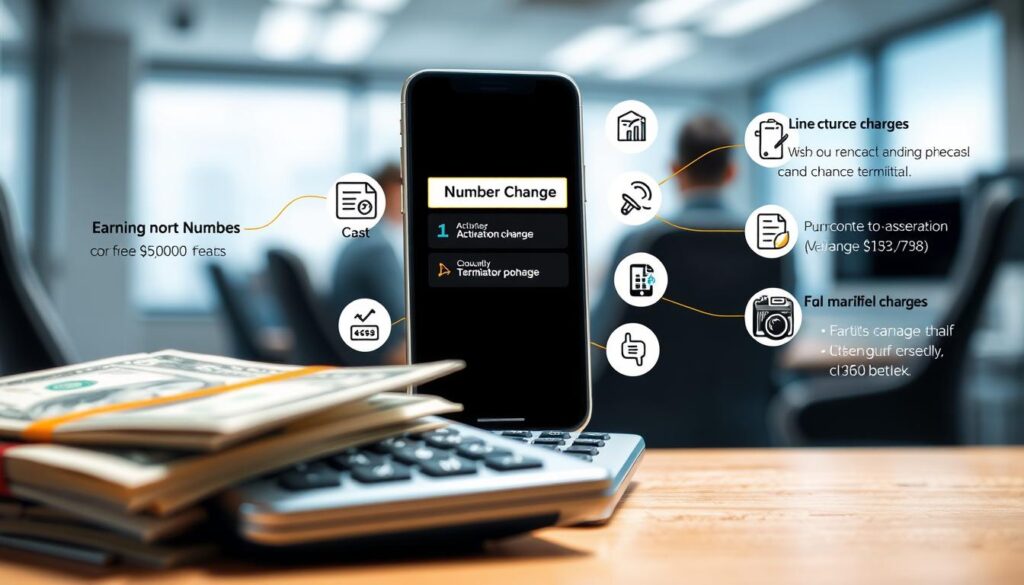 phone number change fees