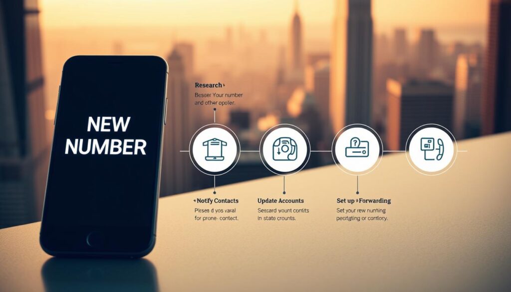 phone number change timeline