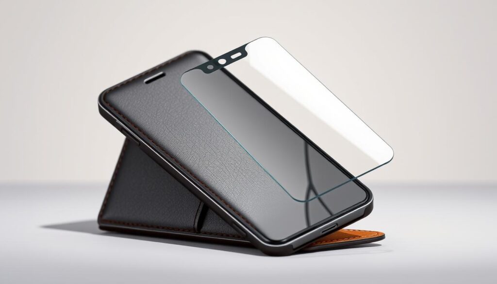 phone wallet case with screen protection