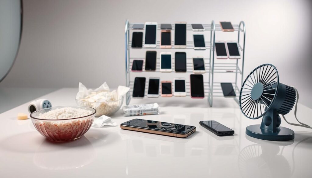 phone water damage drying methods