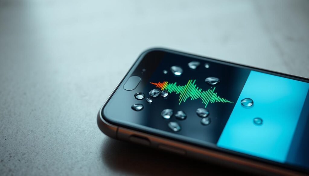 phone water extraction sound frequency