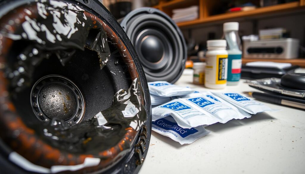 preventing corrosion in water damaged speakers