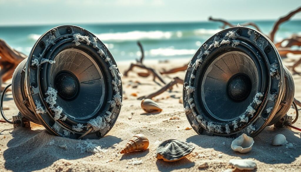saltwater damage speakers