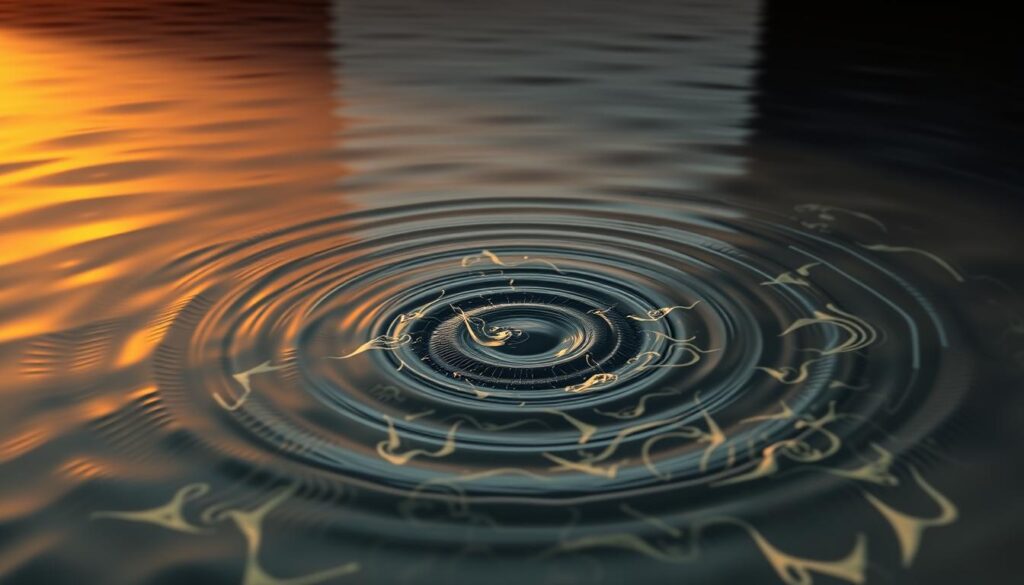 sound waves interacting with water