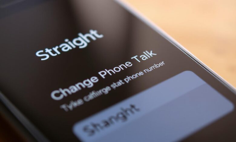 straight talk how to change phone number