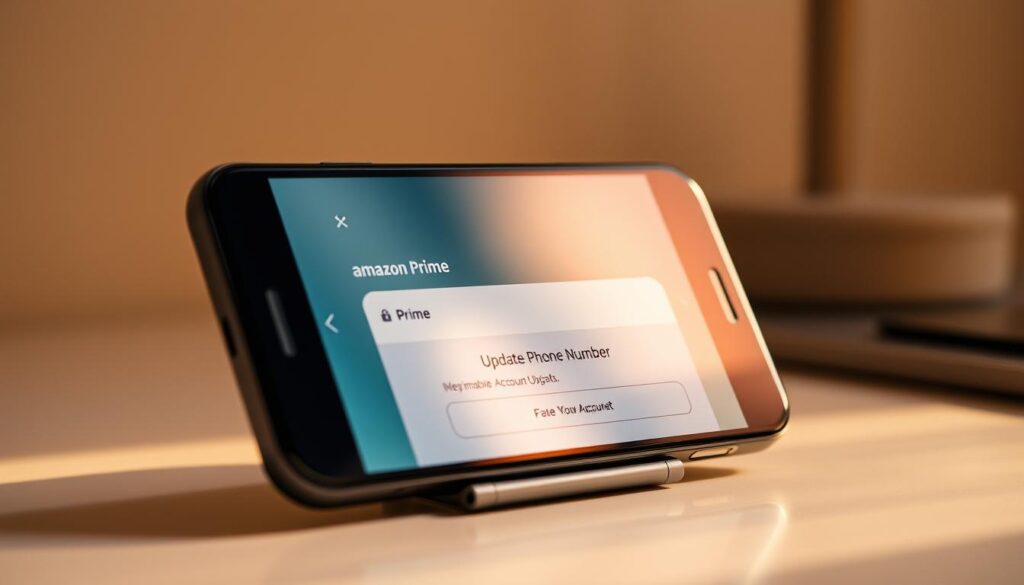 update phone number for Amazon Prime