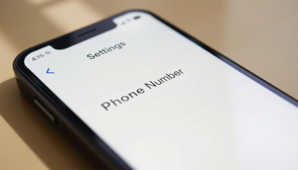 update phone number iPhone