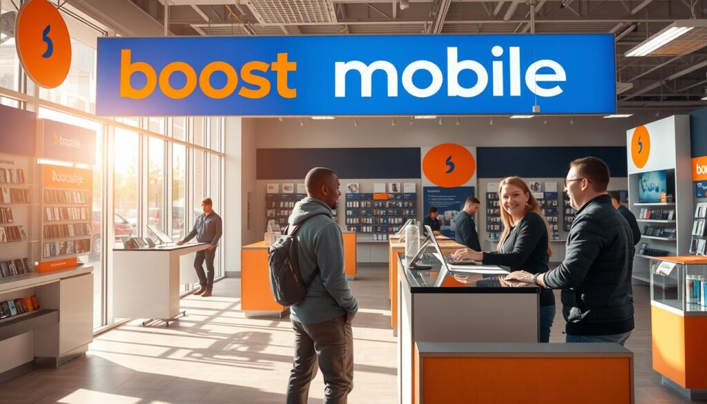 visiting Boost Mobile store