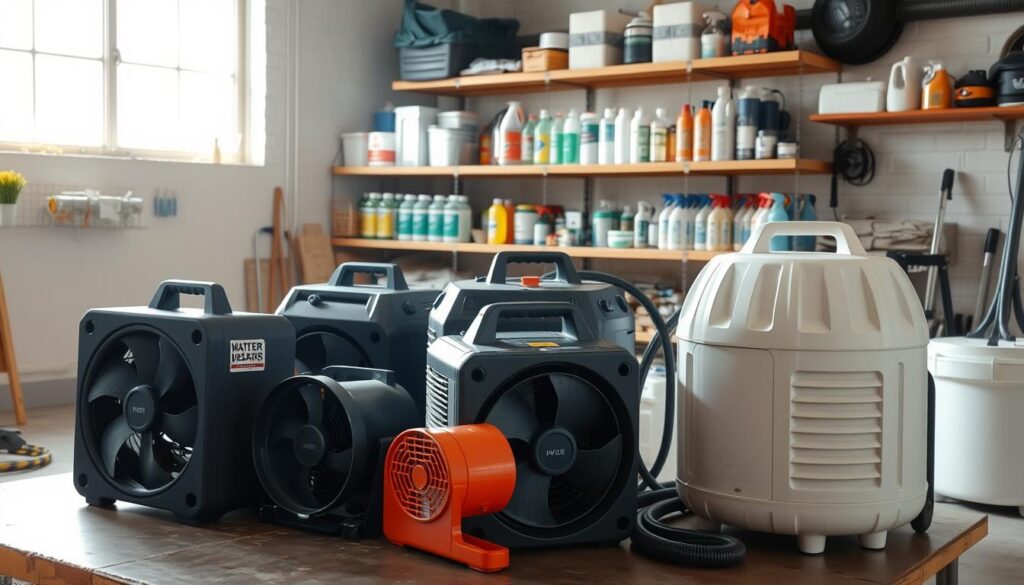 water damage restoration tools
