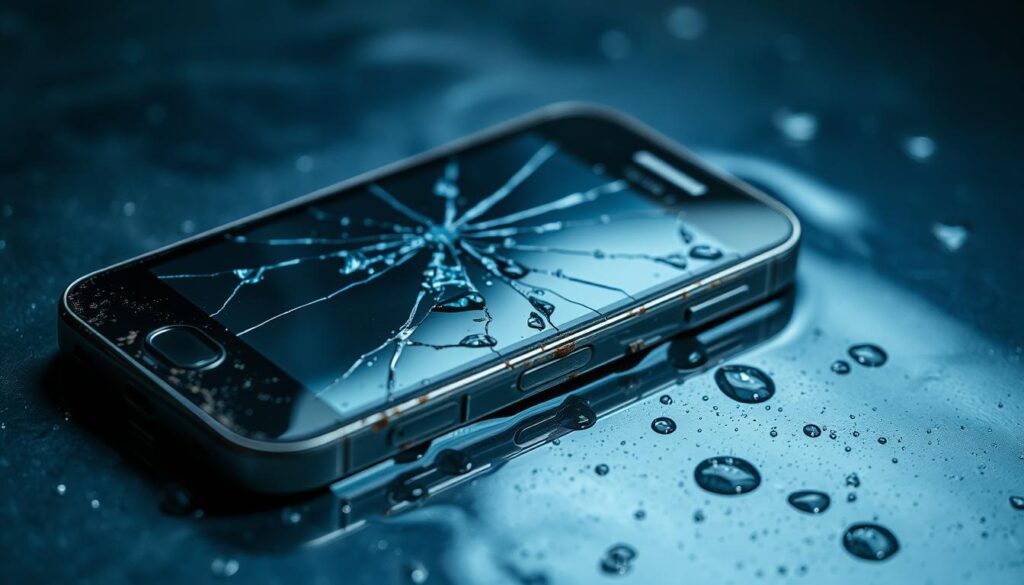 water damaged cell phone