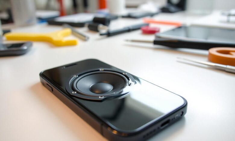 water in iphone speaker