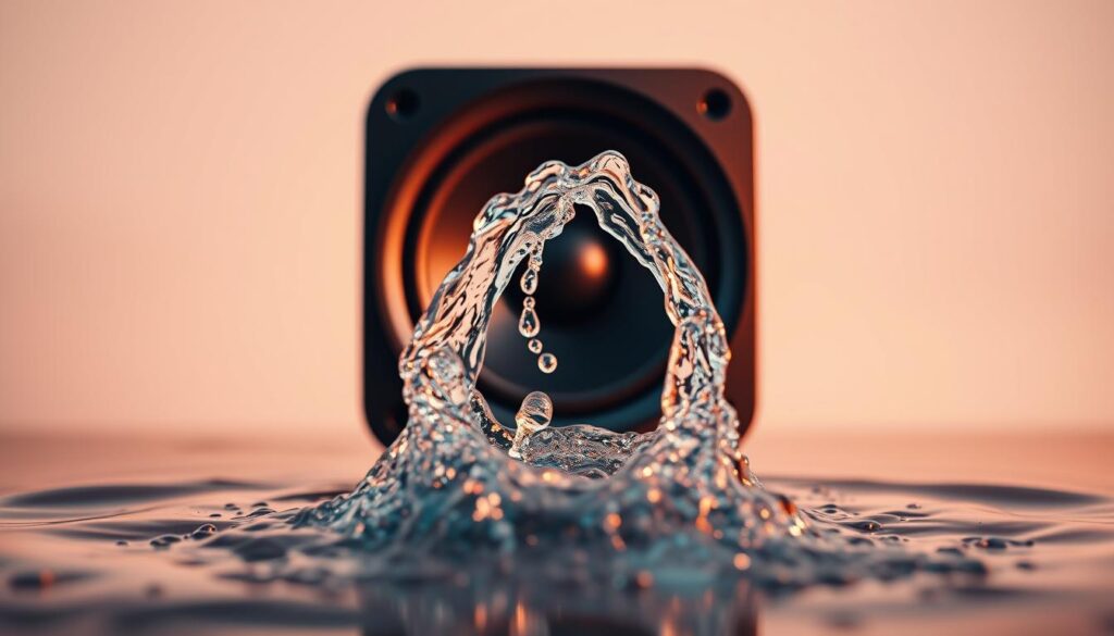water out of speaker sound