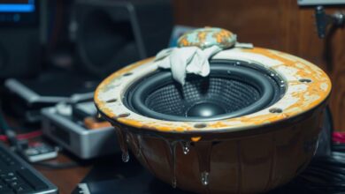 water out of speaker sound