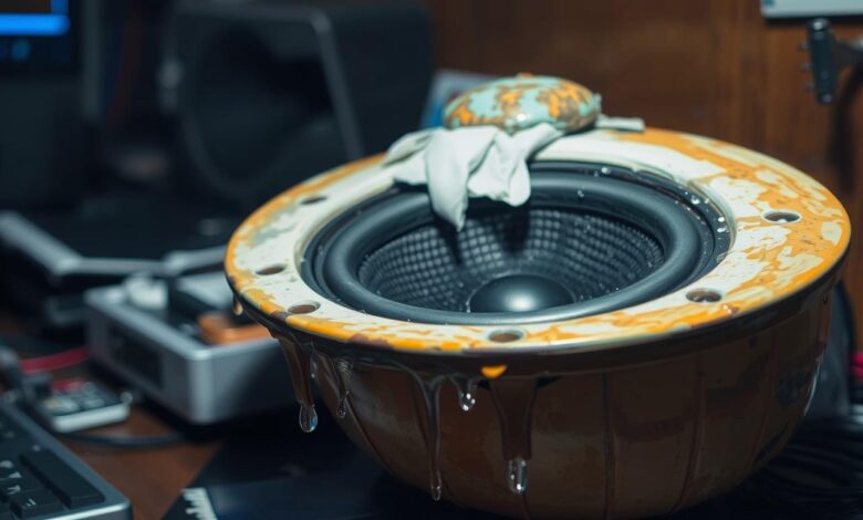 water out of speaker sound